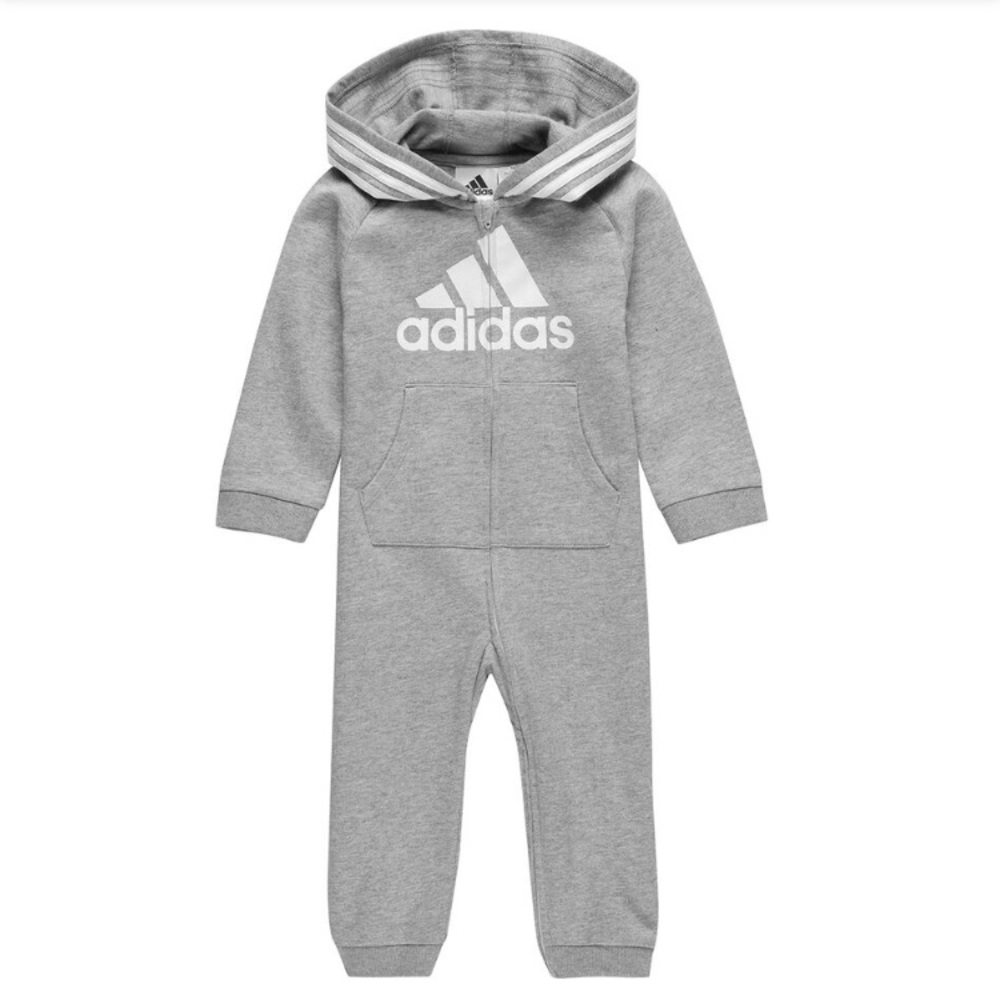 Adidas Hooded Infant/Toddler Sweatsuit in BLACK